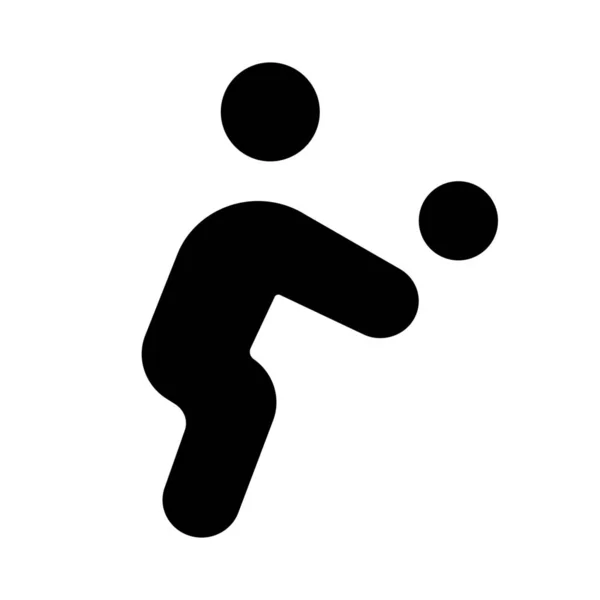 Volley Ball Jeux Plein Air Isolé Sur Fond Blanc — Image vectorielle