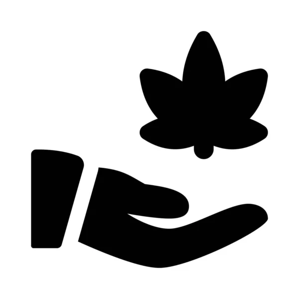 Partager Cannabis Marijuana Isolé Sur Fond Blanc — Image vectorielle