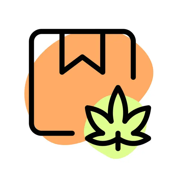 Juridisk Marijuana Box Isolerad Vit Bakgrund — Stock vektor