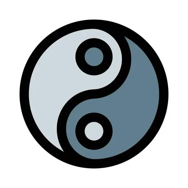 Ancient Chinese Treatment Service Yin Yang — Stock Vector