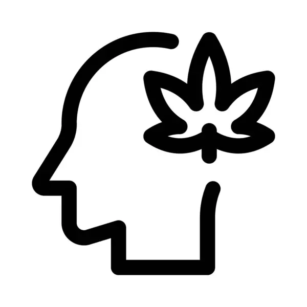 Cannabis Mit Kater Und Kopfverletzungen — Stockvektor