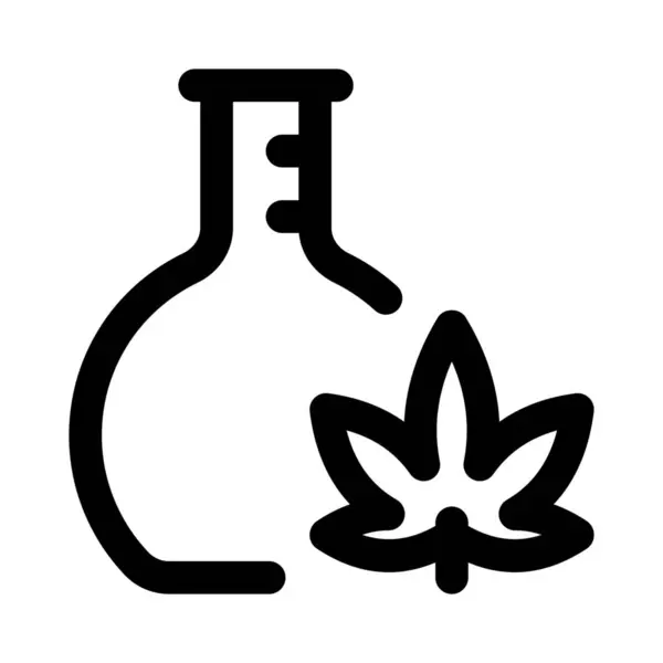 Laborgezüchtet Cannabis Marihuana Drogenforschung Labor — Stockvektor