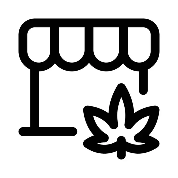 Lab Pěstované Legální Marihuany Konopí Dispozici Obchodě — Stockový vektor