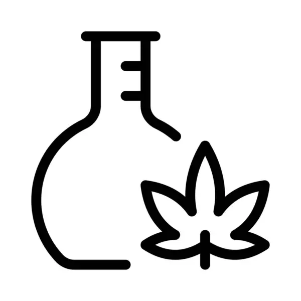 Badania Laboratoryjne Nad Narkotykami Marihuany Laboratorium — Wektor stockowy