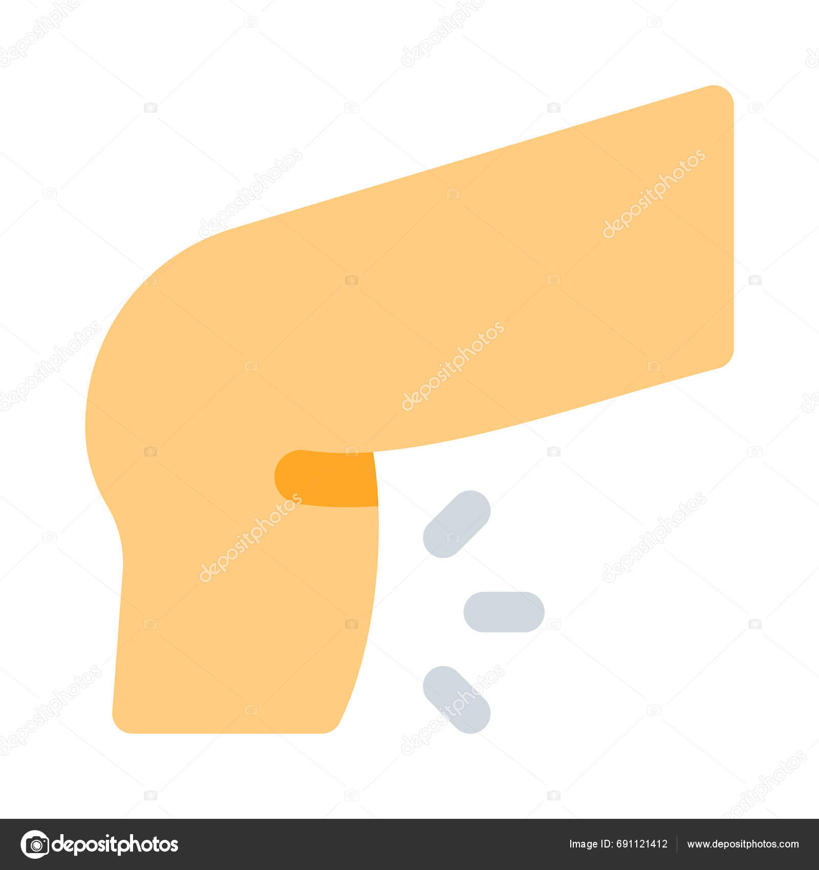 Calves Shank Exercise Bottom Part Workout Stock Vector by