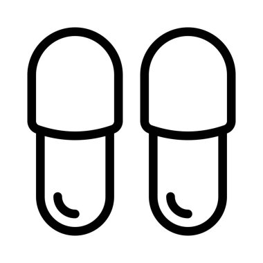 Beyaz arka planda izole edilmiş kaplıca ve plaj için flop