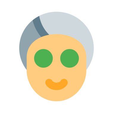 Güzellik salonunda beyaz bir arka planda izole edilmiş yüz.