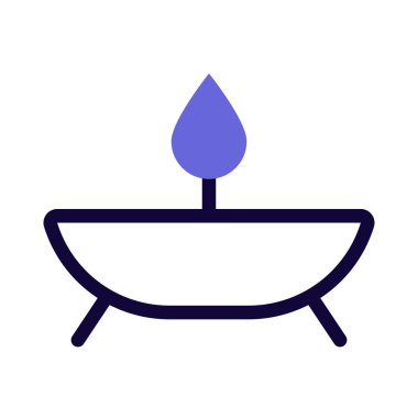 Beyaz arkaplanda izole edilmiş mum gibi dekoratif öğeler