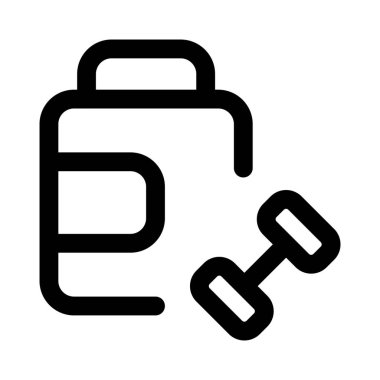 Beyaz arka planda izole edilmiş vücut geliştirme takviyesi şişesi