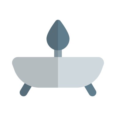 Beyaz arkaplanda izole edilmiş mum gibi dekoratif öğeler