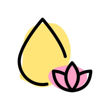 Beyaz arka planda izole edilmiş kan terapisi tesisi olan bir spa.