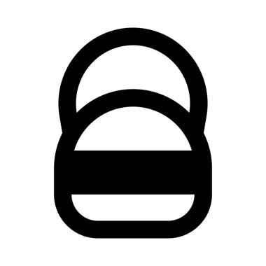 Kettle çan ağır kaldırma seti beyaz arka planda izole