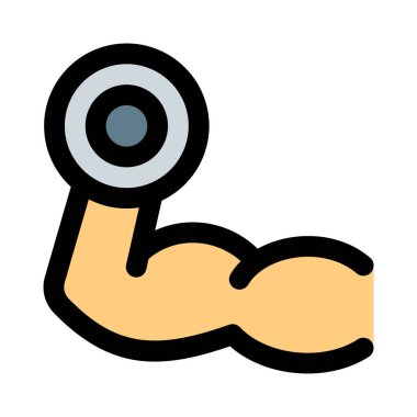 Bir dambıl seti egzersizi ile biiceps artışı