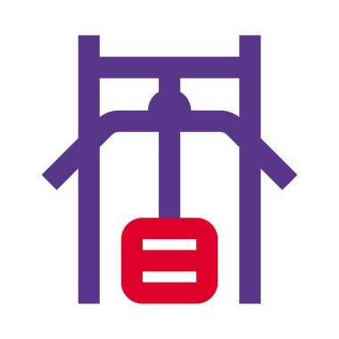 Bir istasyonda donanımlı göğüs egzersizi makinesi