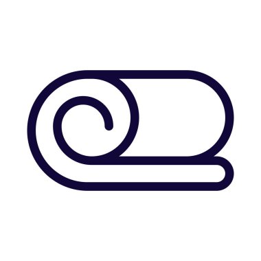 Masaj ve diğer hizmetler için Spa 'da temiz havlu rulosu.