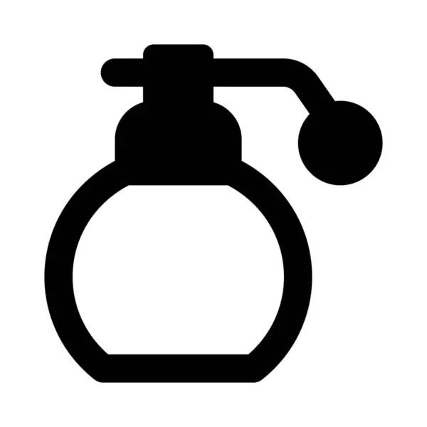 Retro Perfume Bottle Isolated White Background — Stock Vector