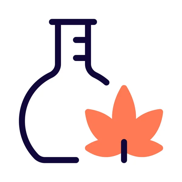 Lab Grown Cannabis Marijuana Drug Research Laboratory — Stock Vector