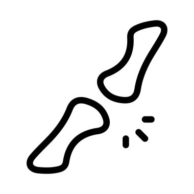 Kırık bir kemik, acı, şişkinlik ve ciltte renk değişimi gibi kırıklar.