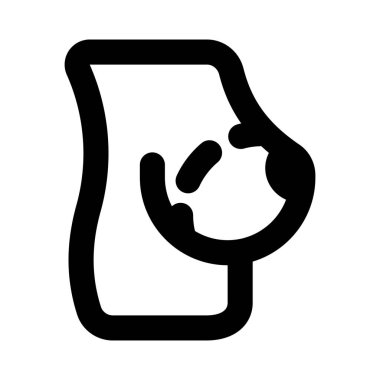 Tümörün büyümesini önlemek için göğsü ikiye kesilmiş.