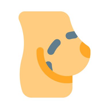 Tümörün büyümesini önlemek için göğsü ikiye kesilmiş.