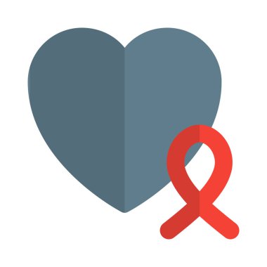 Kısa ömürlü kalp kanseri hastası beyaz bir arka planda izole edilmiş.