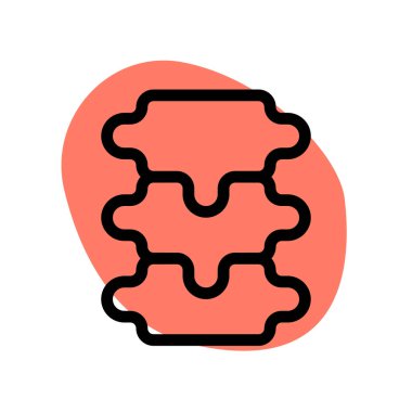 Omurga birbiri ardına istiflenmiş kemiklerden oluşur.