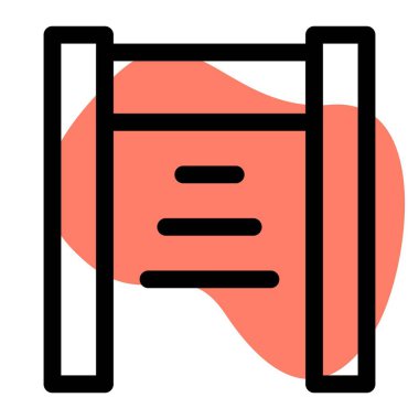 Güvenlik için metal nesneleri algılayan aygıt.