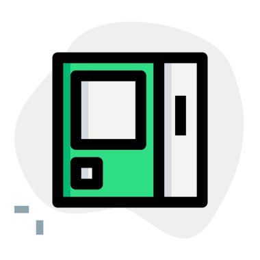 Atıştırmalık ve içecek dağıtan otomatik aygıt.