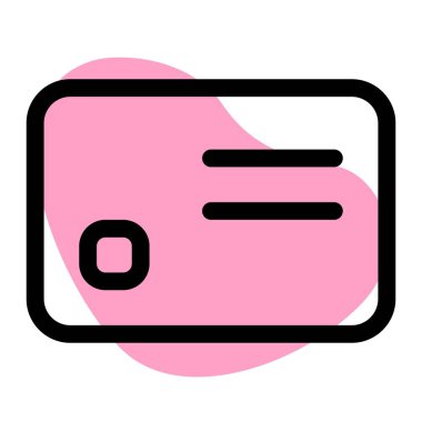 Mali işlemler için elektronik ödeme kartı.