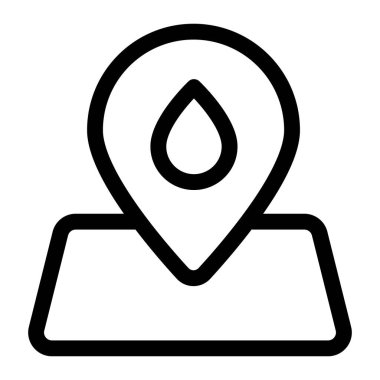 Benzin istasyonu konumu için geçici işaretleyici.