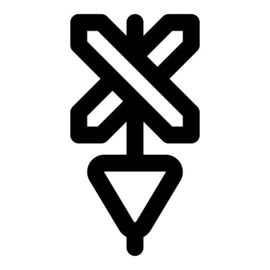 Yolların tren raylarıyla kesiştiği kavşak.