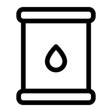 Sıvılar veya toplu depolama için silindirik konteynır.