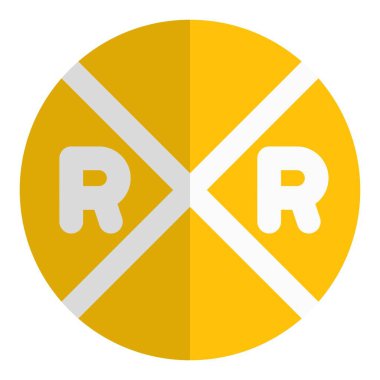 Güvenli demiryolu navigasyonu için sinyaller ve uyarılar.