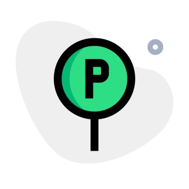 Açık talimatlarla park izni olduğunu belirten imza.