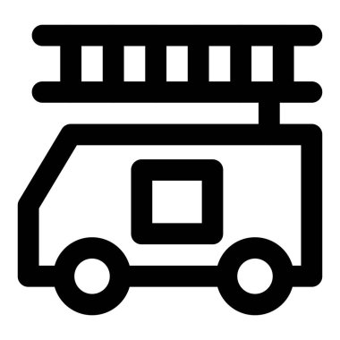 Bir itfaiye aracı imdada yetişiyor..