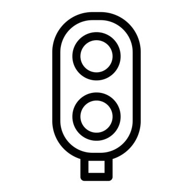 Yol kesişim kontrol sistemi için trafik sinyali.