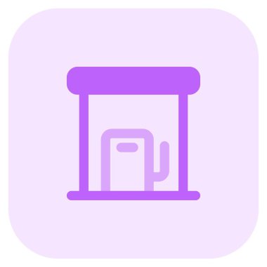 Sıvı yakıtlı araçlar için yakıt istasyonu.