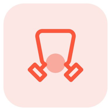 Tehlikeli koşullarda itfaiyeciler için koruyucu maske..