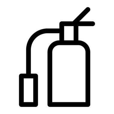 Yangın söndürmek için güvenlik aracı spreyler.