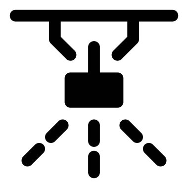 Binalarda yangın önleme amaçlı su yayan cihaz.