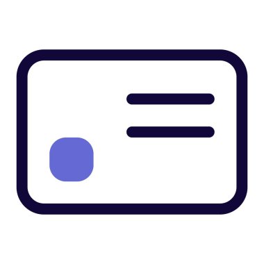 Mali işlemler için elektronik ödeme kartı.