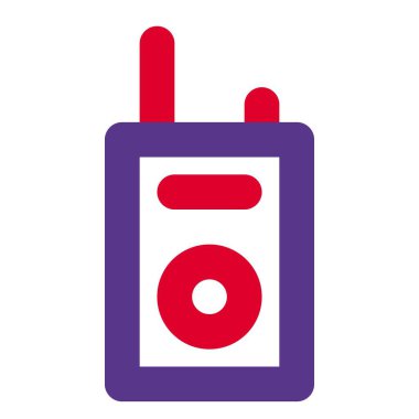 Çift yönlü radyo iletişimi için telsiz aygıtı.