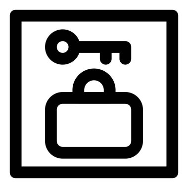 Güvenilir kilitlerle donatılmış bagaj deposu.