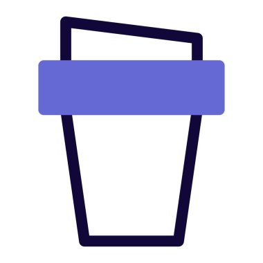 Portatif kahve bardağında sıcak kahve..