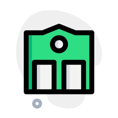 İtfaiye ekipmanları için depolama binası.