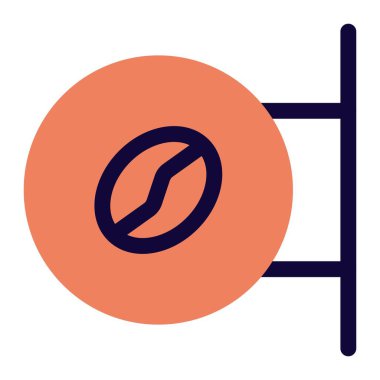 Görüş mesafesi için kafenin monte edilmiş işareti..