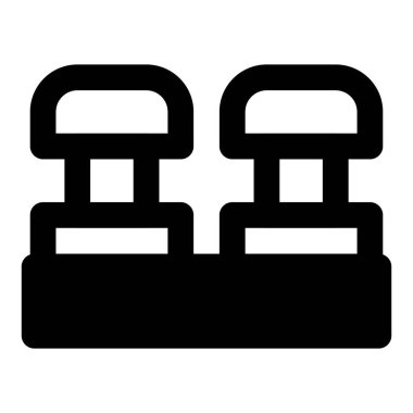 Tampon durağı araçların rayları aşmasını engeller.