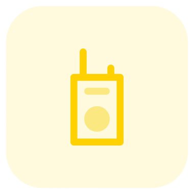 Çift yönlü radyo iletişimi için telsiz aygıtı.