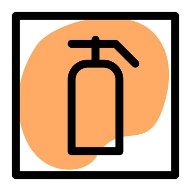 Yangın söndürücü konumunu gösteren tabela.