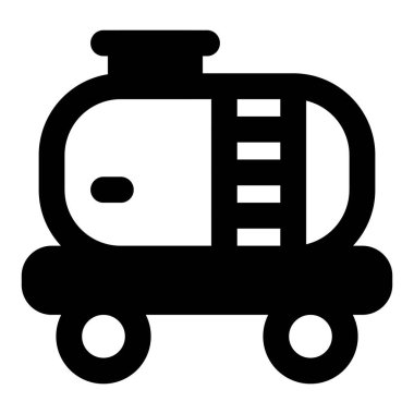 Demiryollarında sıvı taşımacılık için mobil tank.